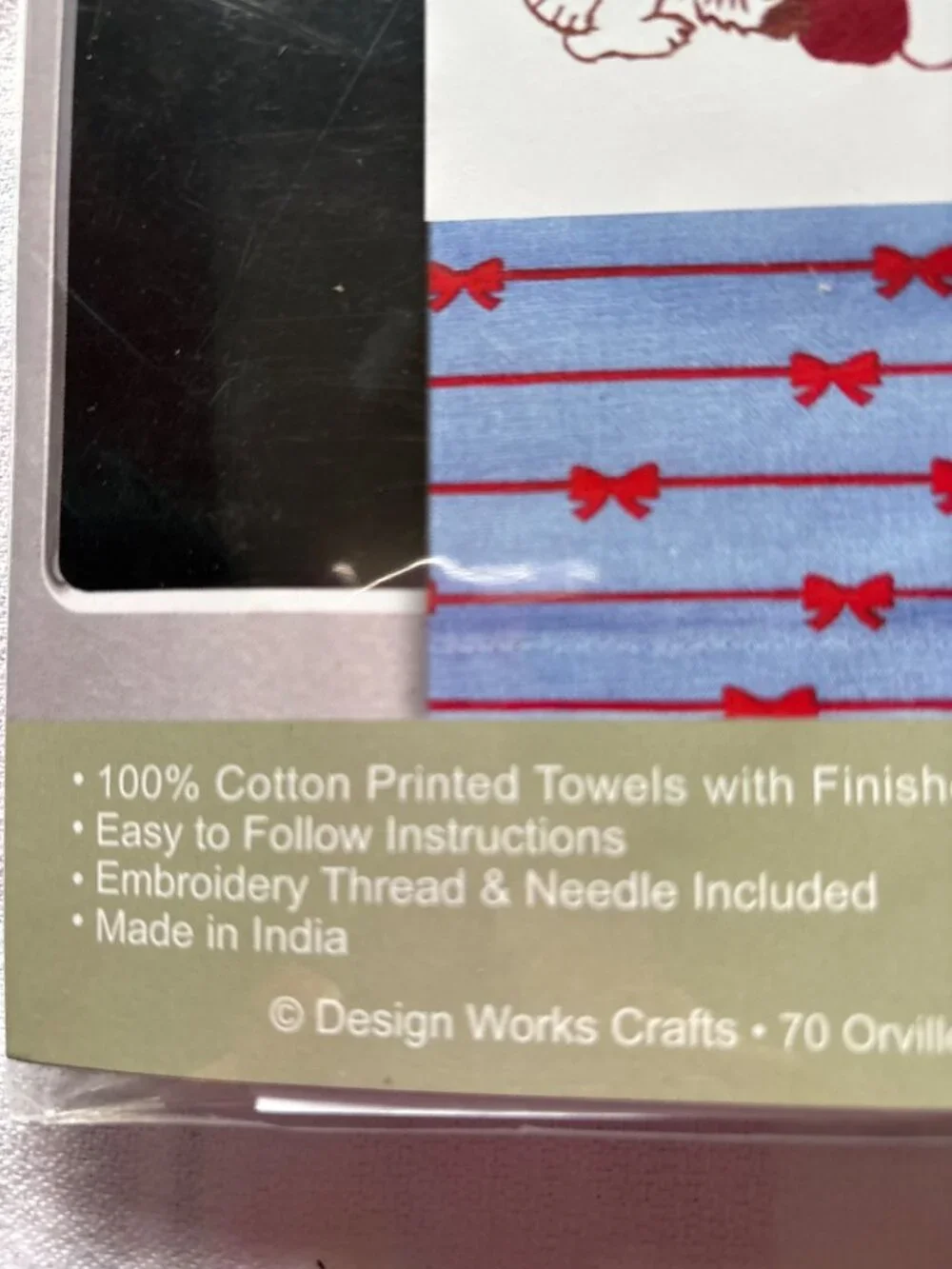 Kitten & Floral Embroidery Towel Kits 20